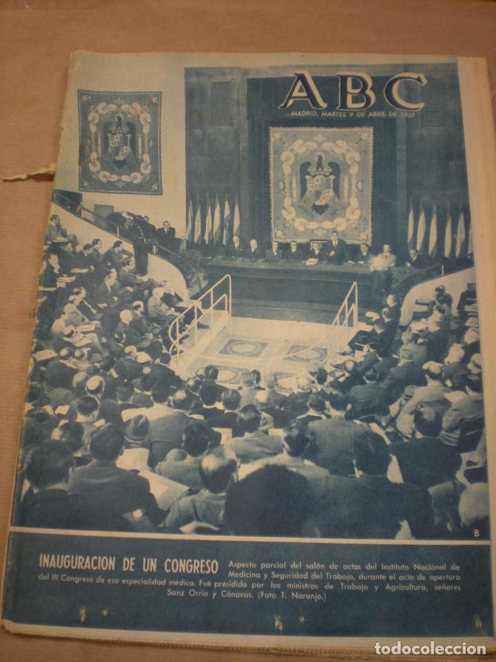Coleccionismo de revistas y peri&oacute;dicos: ABC 09 Abril 1957