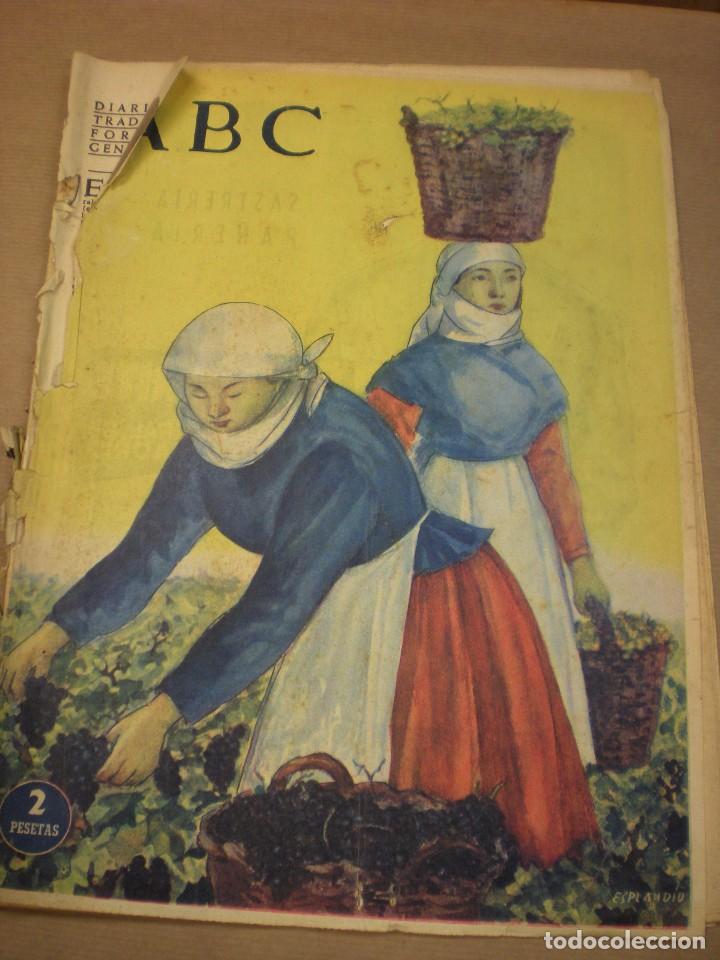 Coleccionismo de revistas y peri&oacute;dicos: ABC suplemento sobre la vendimia 1956