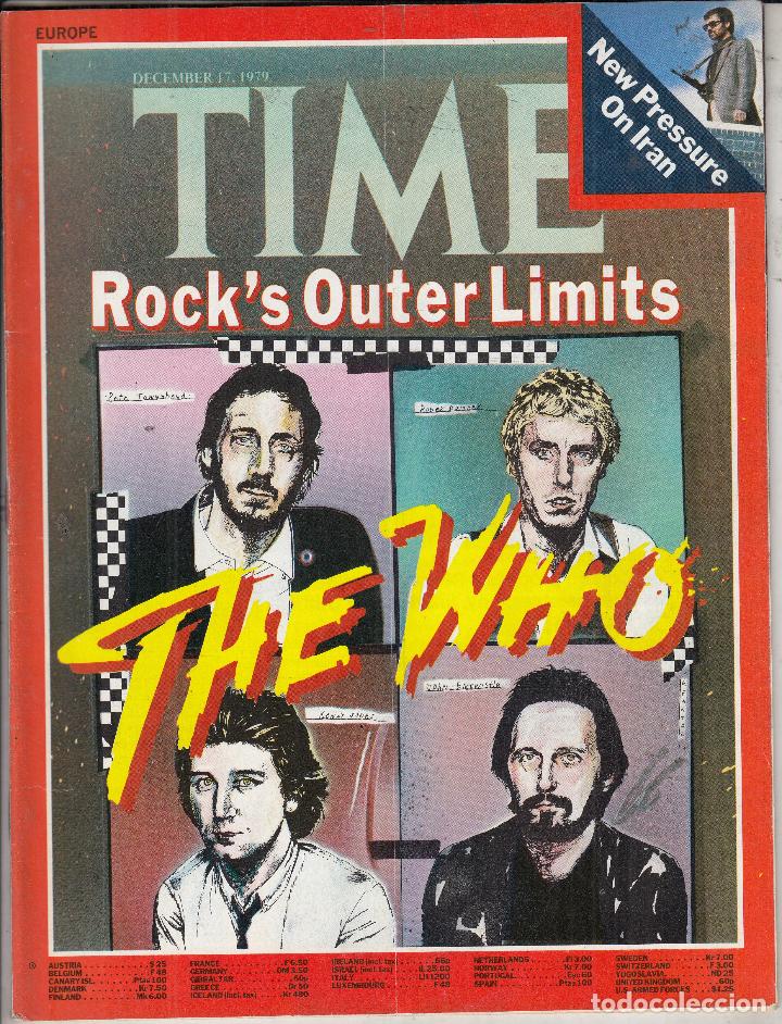 Coleccionismo de Revistas y Peri&oacute;dicos: REVISTA TIME 17 DICIEMBRE A&Ntilde;O 1979. ROCKS LIMITES EXTERIORES. THE WHO.