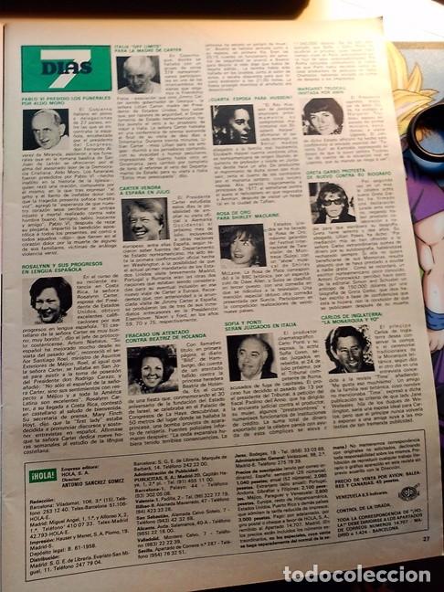 Coleccionismo de Revistas y Peri&oacute;dicos: recorte greta garbo maclaine shirley carter carlo ponti pablo vi