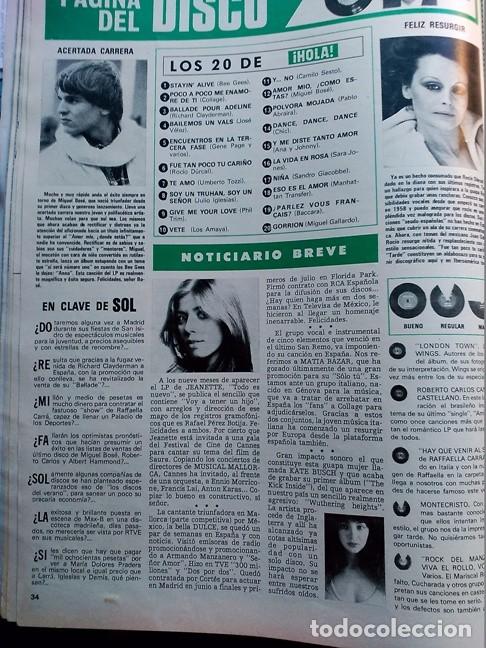 Coleccionismo de Revistas y Peri&oacute;dicos: recorte jeanette rocio durcal miguel bose kate busch