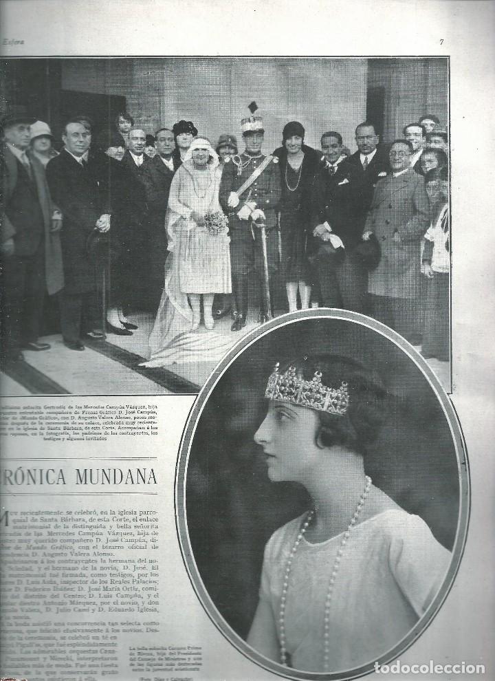 Sammeln von Zeitschriften und Zeitungen: REVISTA LA ESFERA DIC 1927. CRONICA MUNDANA BELLA SE&Ntilde;ORITA CARMEN PRIMO DE RIVERA MERCEDES CAMPUA