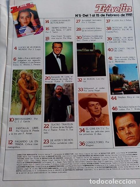 Colecionismo de Revistas e Jornais: recorte  brooke shields cary grant jack nicholson ronald reagan