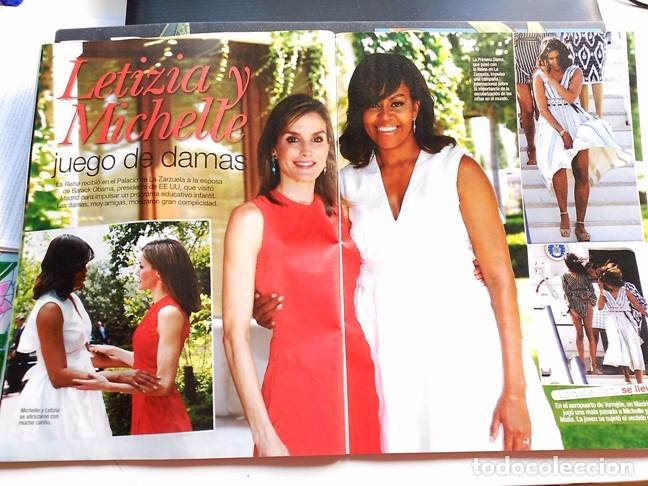 Collectionnisme de Revues et Journaux: 2016 recorte LETIZIA ORTIZ MICHELLE OBAMA