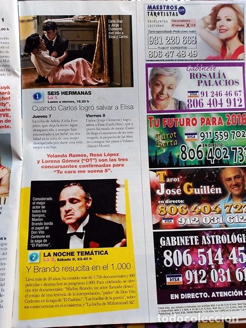 Coleccionismo de Revistas y Peri&oacute;dicos: 2016 CARLA DIAZ MARLON BRANDO