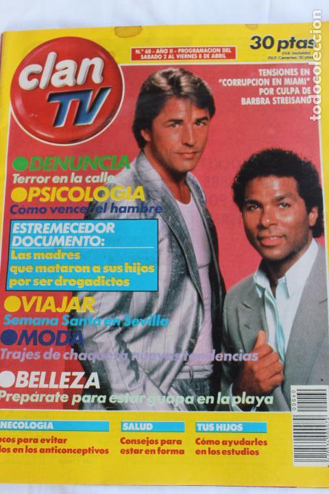 Collectionnisme de Revues et Journaux: LOTE 4 CLAN TV. DEL N&ordm; 60 AL 63, A&Ntilde;O DE 1988, MES DE ABRIL