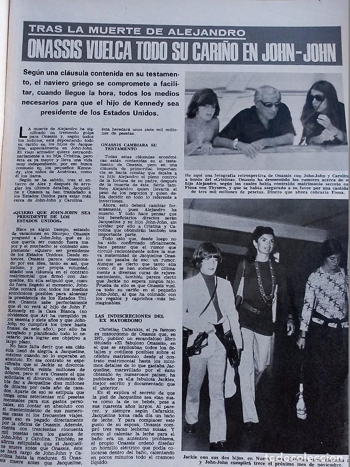 Sammeln von Zeitschriften und Zeitungen: ANUNCIO ONASSIS CAROLINA ESTEFANIA DE MONACO JACQUELINE KENNEDY