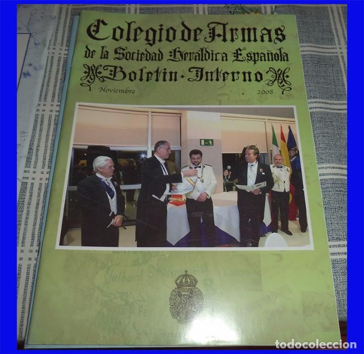 Coleccionismo de revistas y peri&oacute;dicos: BOLET&Iacute;N INTERNO N.19 2008 COLEGIO DE ARMAS DE LA SOCIEDAD HER&Aacute;LDICA ESPA&Ntilde;OLA