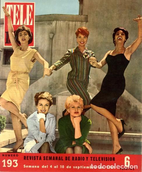 Collectionnisme de Revues et Journaux: Teleradio. Revista Tele Radio n. 193. 04/09/1961. &ldquo;Siempre en domingo&rdquo;. &ldquo;La panda&rdquo;. Ver sumario.