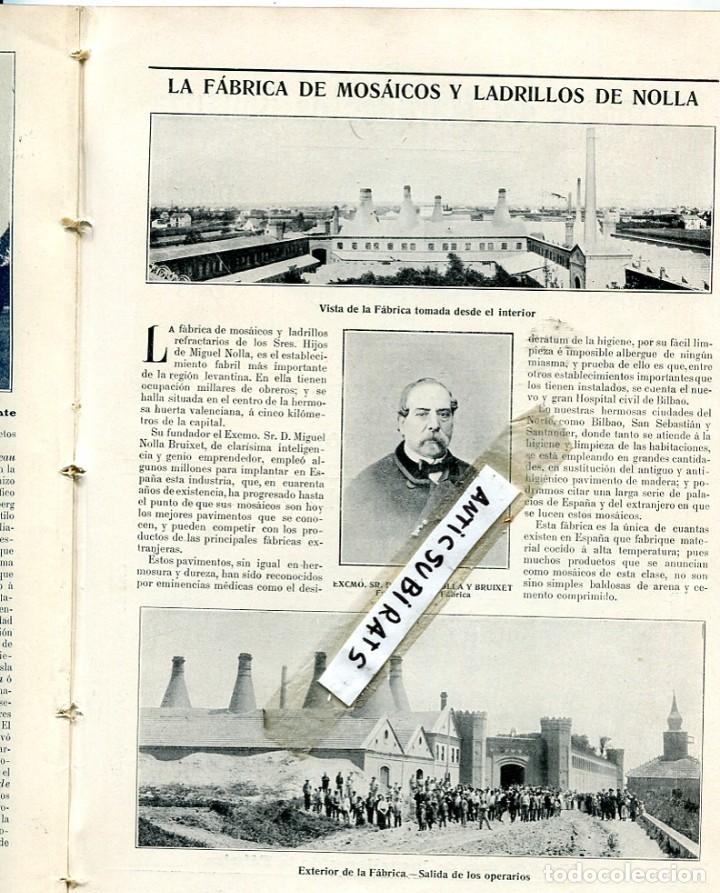 Sammeln von Zeitschriften und Zeitungen: REVISTA A&Ntilde;O 1906 FABRICA DE MOSAICOS HIDRAULICOS LADRILLOS NOLLA REFRECTARIOS GRE GRES MELIANA