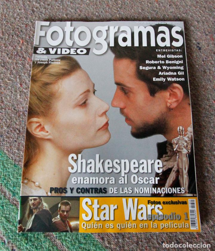 Coleccionismo de revistas y peri&oacute;dicos: Revista Fotogramas n&ordm; 1865 - Marzo de 1999 - Star Wars Episodio 1 - Excelente estado