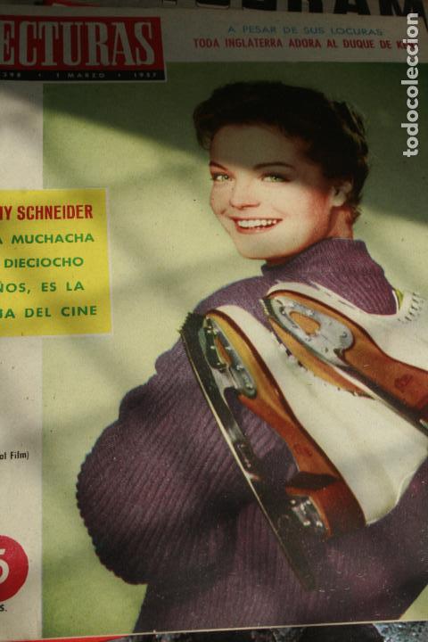 Coleccionismo de Revistas y Peri&oacute;dicos: REVISTA LECTURAS  N&ordm; 398  ROMY SCHNEIDER   1957