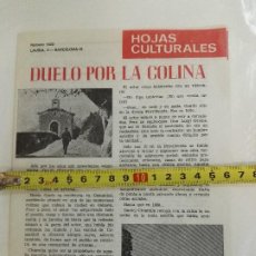 Coleccionismo de Revistas y Periódicos: REVISTA HOJAS CULTURALES DE 1958