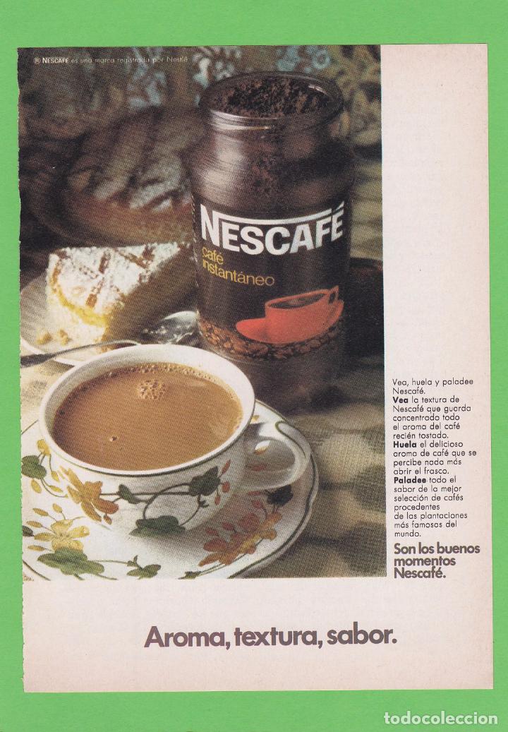 Coleccionismo de revistas y peri&oacute;dicos: PUBLICIDAD 1975 - ANUNCIO NESCAFE