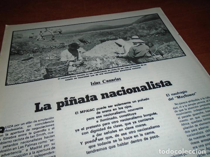 Collectionnisme de Revues et Journaux: ART&Iacute;CULO PRENSA 1977 ISLAS CANARIAS. LA PI&Ntilde;ATA NACIONALISTA. DE SALVADOR SAGASETA.
