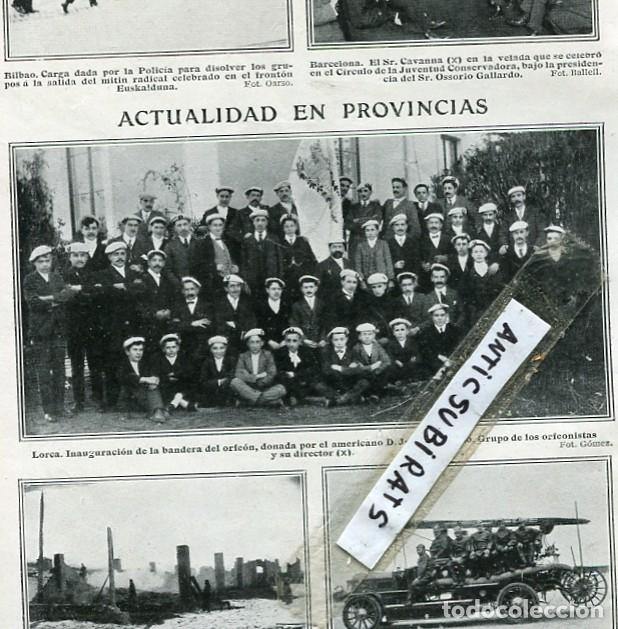 Collectionnisme de Revues et Journaux: REVISTA A&Ntilde;O 1911 FUTBOL F. C. BARCELONA UNITED HOSPITAL DE LONDRES ORFEON DE LORCA BOMBEROS D BILBAO