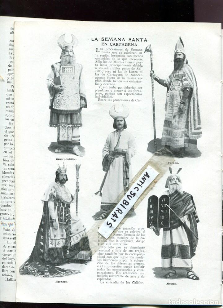 Coleccionismo de Revistas y Peri&oacute;dicos: REVISTA A&Ntilde;O 1911 LA CA&Ntilde;A DE AZUCAR DE MOTRIL PERSONAJES DE LA SEMANA SANTA DE EN CARTAGENA