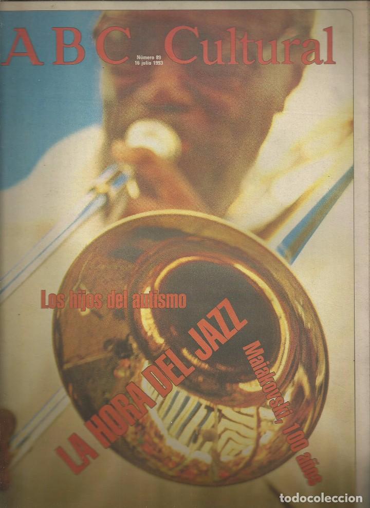 Coleccionismo de Revistas y Peri&oacute;dicos: ABC CULTURAL N&ordm;89,16 JULIO 1993.CENTENARIO MAIAKOVSKI, REVISTA OCCIDENTE, JAZZ