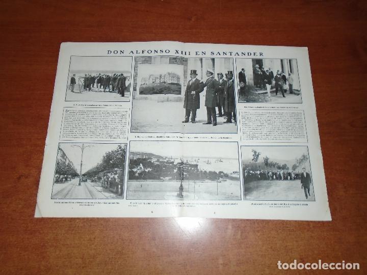 Coleccionismo de Revistas y Peri&oacute;dicos: ALFONSO XII EN SANTANDER, PEDROSA, ALCEDA, SARDINERO, BOULEVARD, LA MAGDALENA - MADRID LA PARISIANA