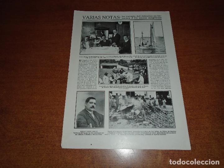 Coleccionismo de Revistas y Peri&oacute;dicos: RETAL 1911: OLEIROS (CORU&Ntilde;A), J&Aacute;TIVA, VILLAFRANCA (GUIPUZCOA), VITORIA, VALENCIA, SAN SEBASTI&Aacute;N