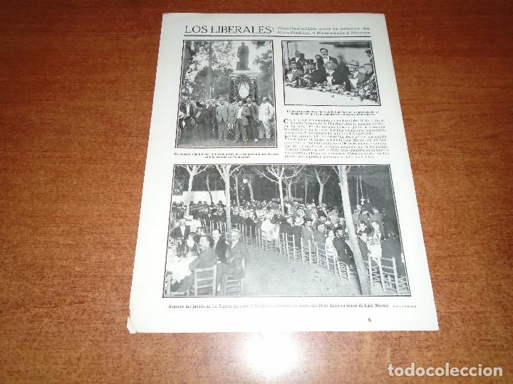 Coleccionismo de Revistas y Peri&oacute;dicos: RETAL 1911: ESTATUA MENDIZABAL (DESAMORTIZADOR) HOMENAJE, LUIS MOROTE. INCENDIO ESTAMBUL. ALEMANIA