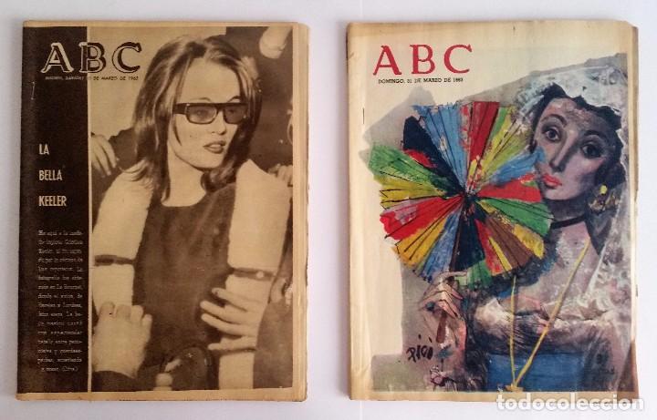 Coleccionismo de Revistas y Peri&oacute;dicos: PERI&Oacute;DICOS ABC 30 Y 31 DE MARZO DE 1963.