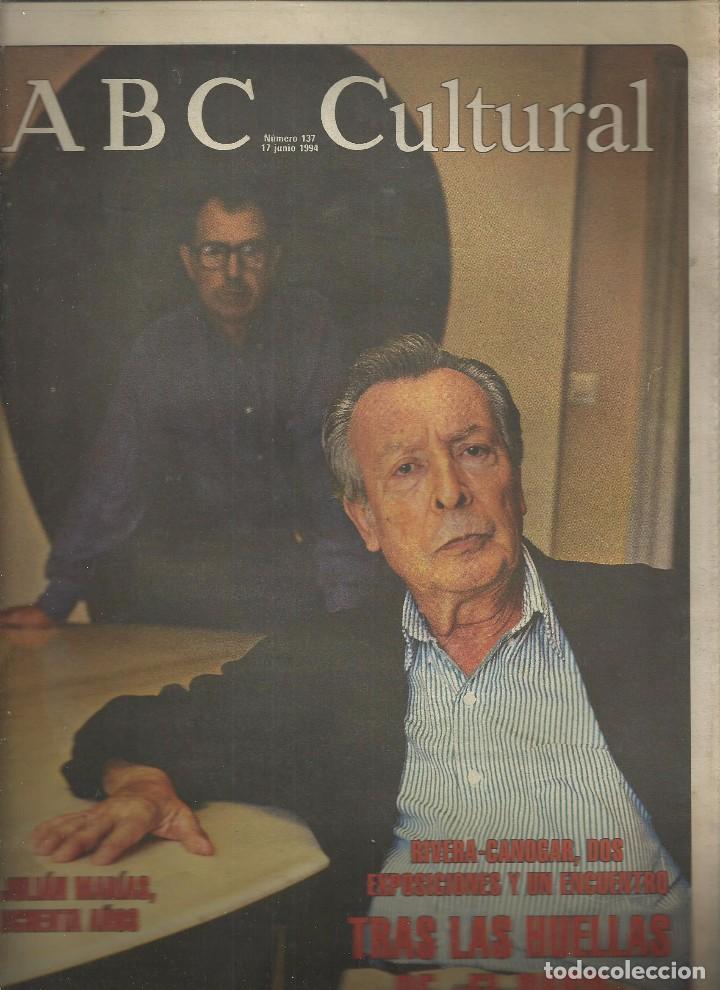 Coleccionismo de Revistas y Peri&oacute;dicos: ABC CULTURAL N&ordm;137,17 JUNIO 1994. JULI&Aacute;N MAR&Iacute;AS, ANTOL&Oacute;GICA D&Iacute;AS-CANEJA, AGUJEROS NEGROS