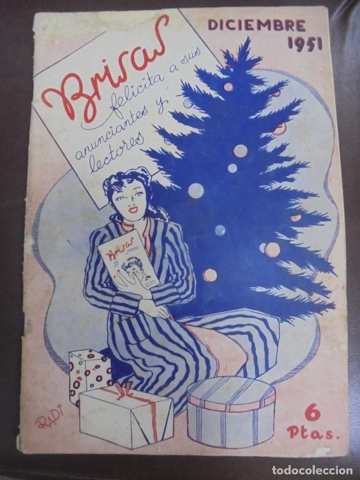 Collectionnisme de Revues et Journaux: REVISTA GADITANA BRISAS. DICIEMBRE 1951. MANUEL MACHADO, CONVENTO CARMEN, PUERTO PESQUERO 1&ordm; ORDEN