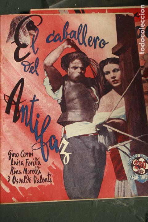 Collezionismo di Riviste e Giornali: EDICIONES BISTAGNE EL CABALLERO DEL ANTIFAZ  GINO CERVI LUISA FERIDA RINA MORELLI NOVELA ANAL CINE