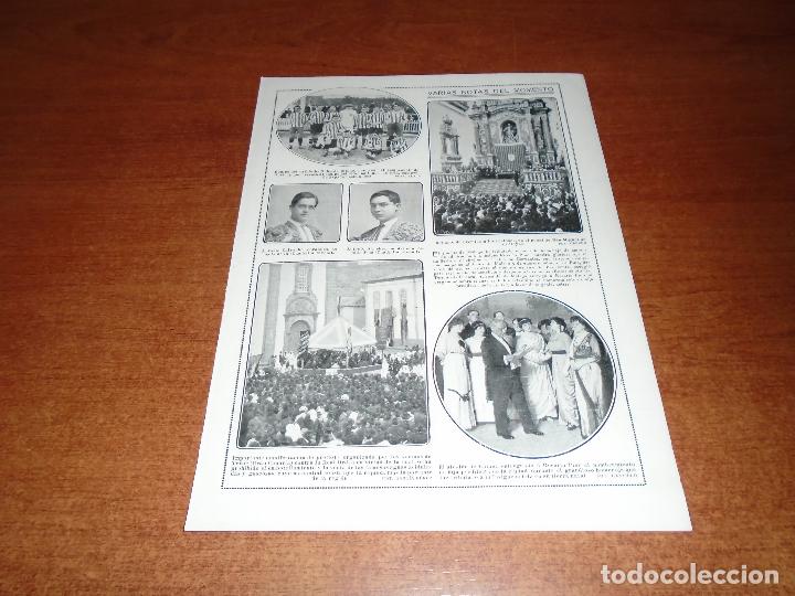 Coleccionismo de Revistas y Peri&oacute;dicos: RETAL 1914: PROTESTA EN TEROR (GRAN CANARIA) -AT. BILBAO -M&Aacute;LAGA - SAN MIGUEL DE LOS REYES VALENCIA