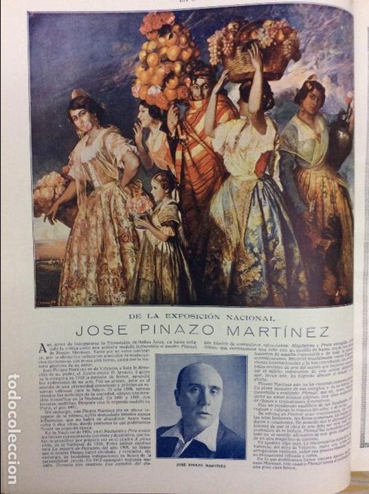 Collezionismo di Riviste e Giornali: JOSE PINAZO MARTINEZ PINTOR  EXPOSICION NACIONAL.HOJA REVISTA A&Ntilde;O 1915
