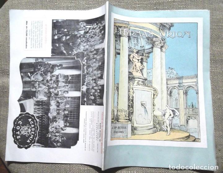 Coleccionismo de revistas y peri&oacute;dicos: Revista de Termas Ori&oacute;n 1922 Santa Coloma de Farn&eacute;s Farners impecable publicitat dibuixos fotografie