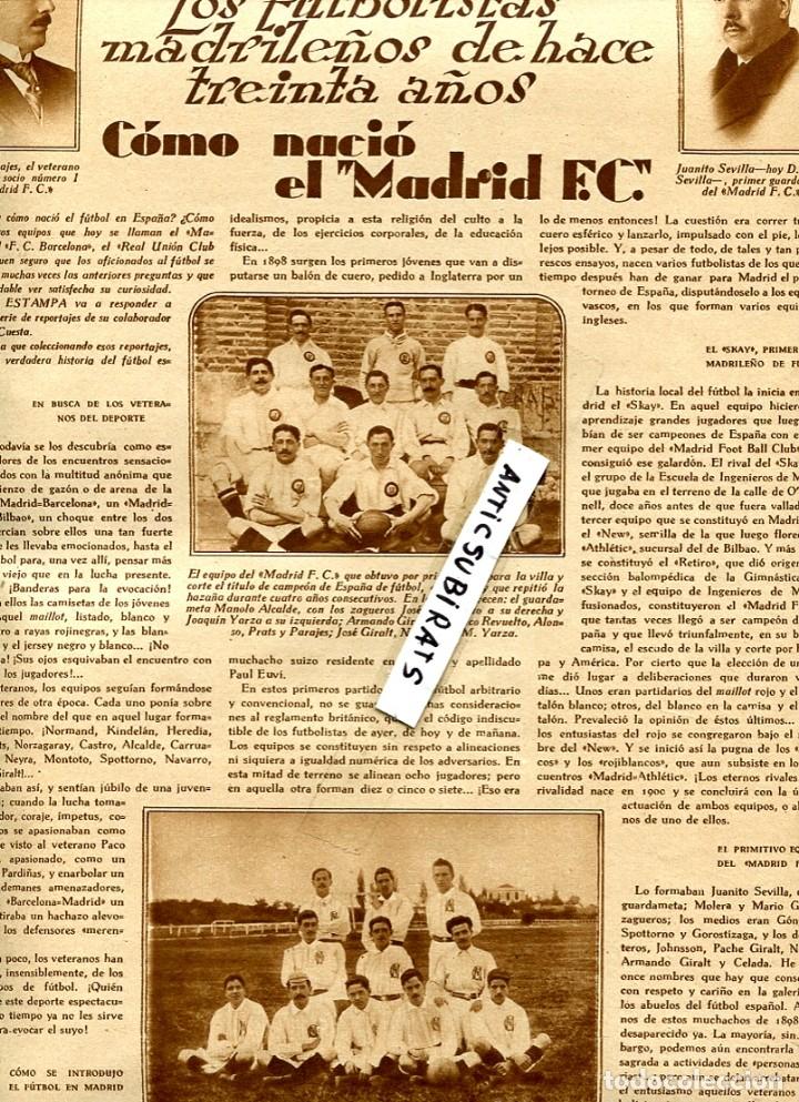 Collezionismo di Riviste e Giornali: REVISTA A&Ntilde; 1929 HISTORIA DEL MADRID CLUB DE FUTBOL REAL GUITARRISTA MARQUINA FIESTA EN RIOFRIO AVILA