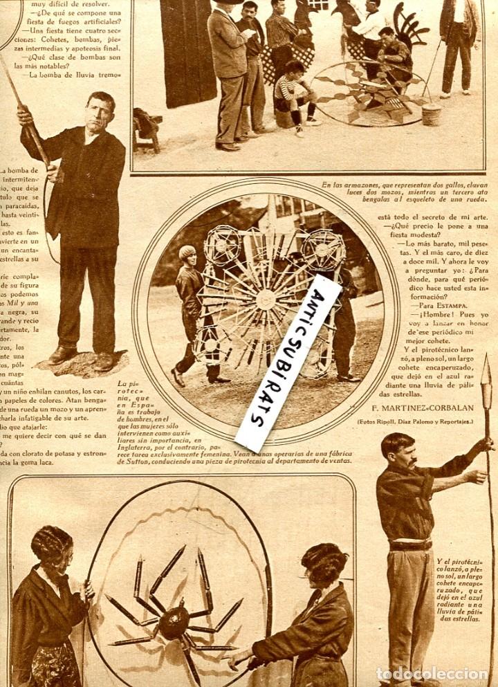 Collezionismo di Riviste e Giornali: REVISTA A&Ntilde;O 1929 COMO SE HACEN LOS FUEGOS ARTIFICIALES FABRICA DE POLVORA DE PIROTECNIA