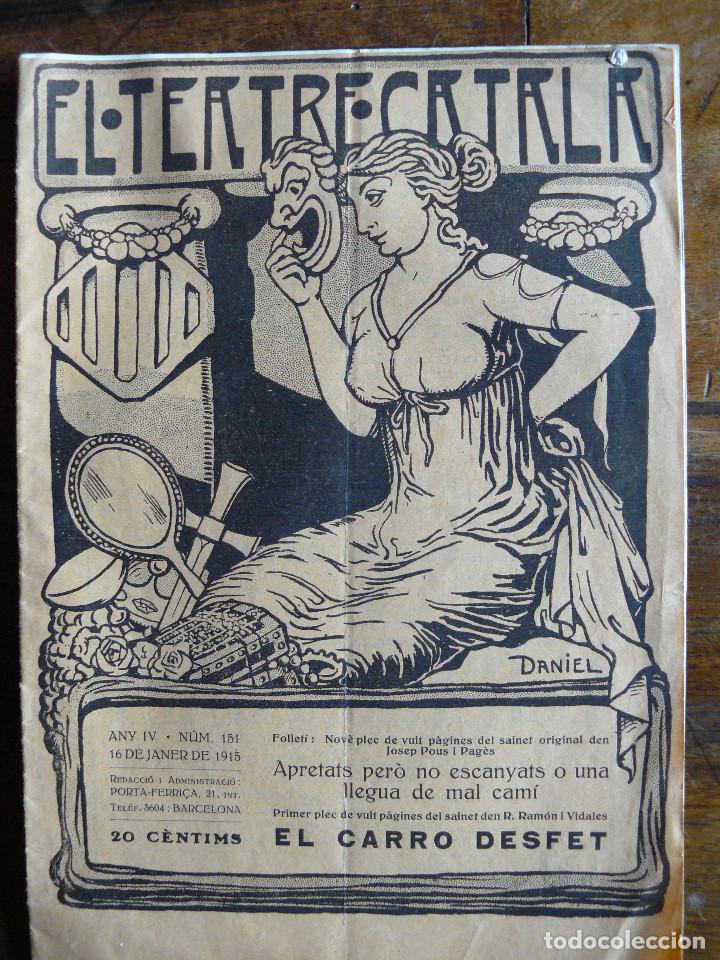 Coleccionismo de revistas y peri&oacute;dicos: EL TEATRE CATAL&Agrave; 16 DE JANER DE 1915 N&Uacute;M.151