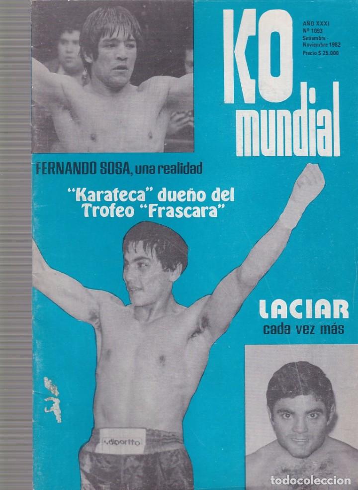 Coleccionismo de revistas y peri&oacute;dicos: KO MUNDIAL - BOXEO NACIONAL E INTERNACIONAL - N&ordm; 1093 / 1982
