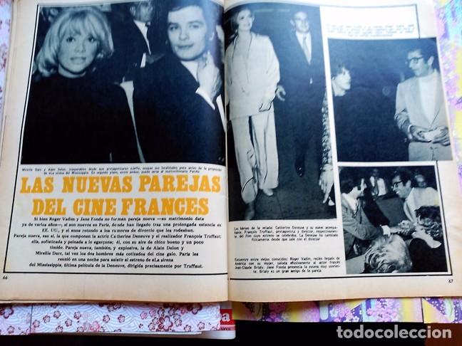 Collectionnisme de Revues et Journaux: alain delon mirelle darc catherine deneuve jane fonda roger vadim francois truffat