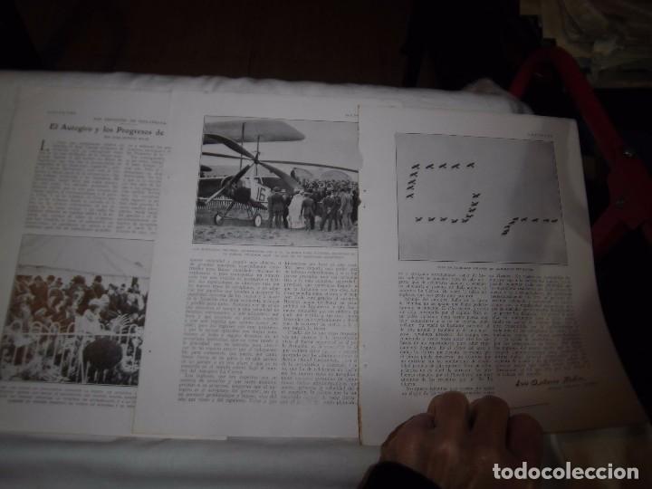 Collection Magazines and Newspapers: EL AUTOGIRO Y LOS PROGRESOS DE LA AVIACION.LUIS ANTONIO BOLIN.3 HOJAS DE REVISTA BLANCO Y NEGRO 1926