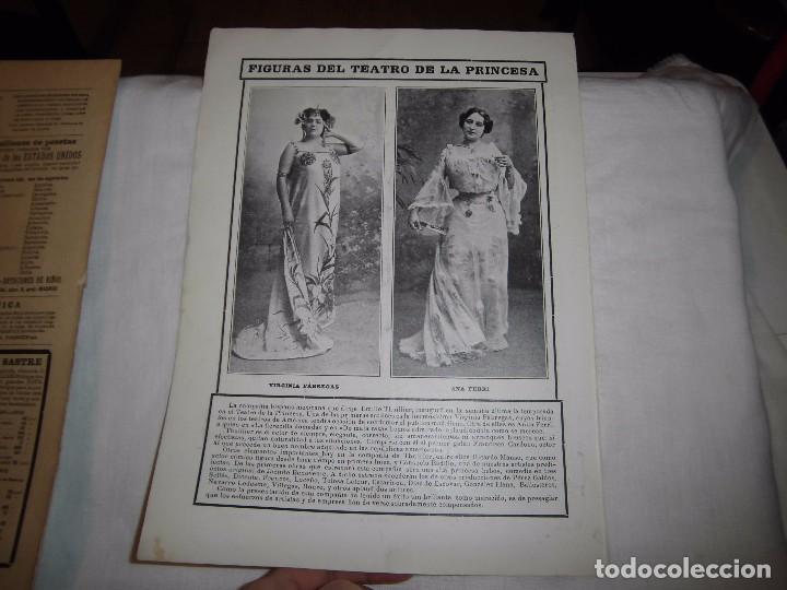 Collection Magazines and Newspapers: FIGURAS DEL TEATRO DE LA PRINCESA.VIRGINIA FABREGAS/ANA FERRI. HOJA DE REVISTA NUEVO MUNDO 1904