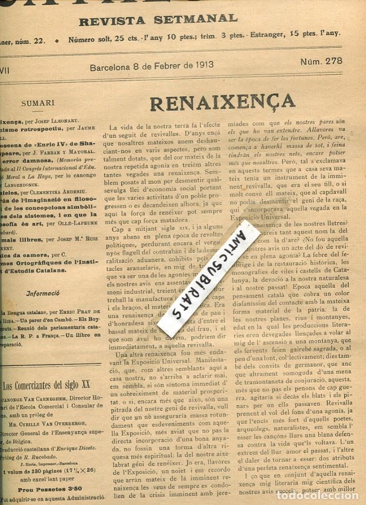 Coleccionismo de Revistas y Peri&oacute;dicos: REVISTA CATALUNYA ANY 1913 LA RENAIXEN&Ccedil;A NORMES ORTOGRAFIQUES INSTITUD D' ESTUDIS CATALANS