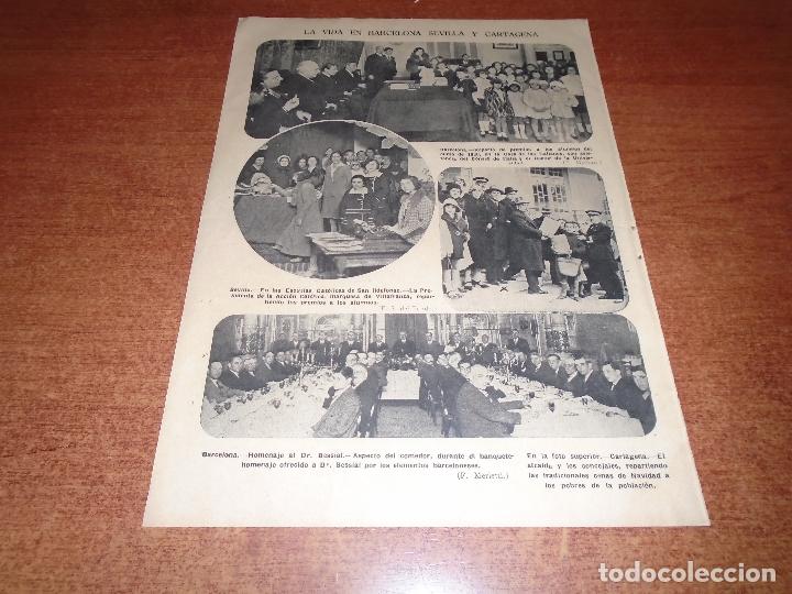 Coleccionismo de Revistas y Peri&oacute;dicos: RETAL 1931: SEVILLA ESCUELAS CAT&Oacute;LICAS MARQUESA DE VILLAFRANCA. CARTAGENA. BARCELONA CASA  ITALIANOS