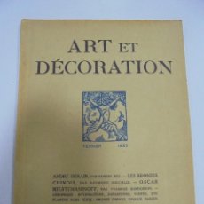 Coleccionismo de Revistas y Periódicos: REVISTA FRANCESA. ART ET DECORATION. FEVRIER 1925. PARIS. VER FOTOS. Lote 102685911