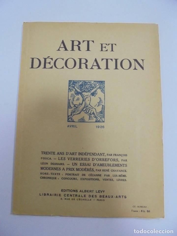 Collection Magazines and Newspapers: REVISTA FRANCESA. ART ET DECORATION. AVRIL 1926. PARIS. VER FOTOS
