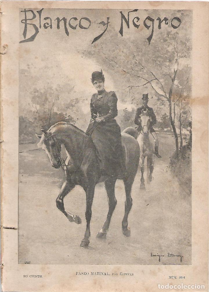 Collezionismo di Riviste e Giornali: Revista Blanco y Negro n&ordm;314. Madrid 8 Mayo 1897. Leer art&iacute;culos: