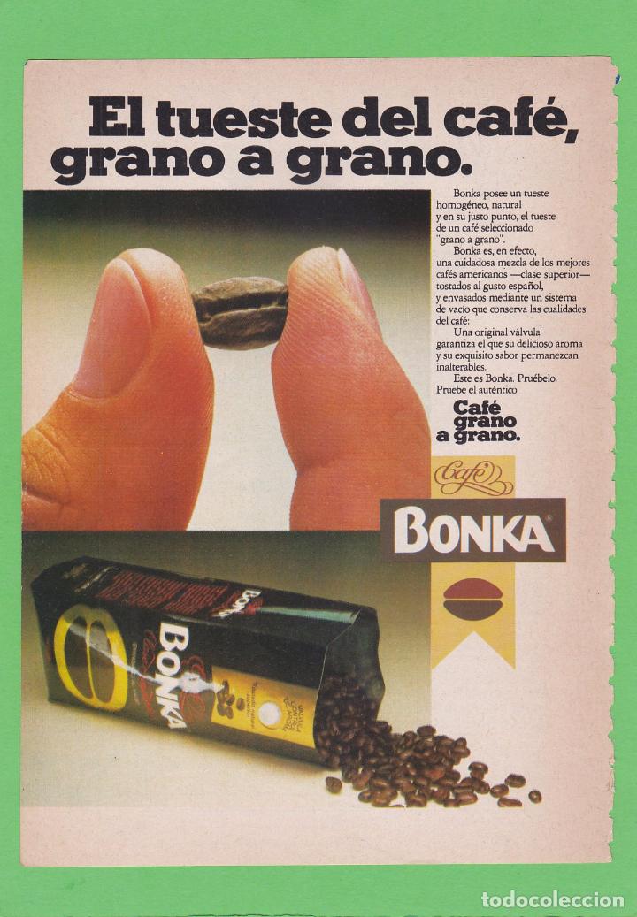 Coleccionismo de revistas y peri&oacute;dicos: PUBLICIDAD 1979. ANUNCIO CAFE BONKA - MAIL ORDER. ROBOT STARKMAN 80 (REVERSO)