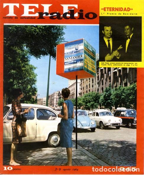 Collectionnisme de Revues et Journaux: Teleradio. Revista Tele Radio n. 345. 03/06/1964. Portada XIII Festival M&uacute;sica Santander. Ver sumari