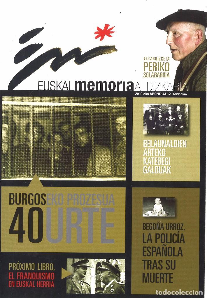 Colecionismo de Revistas e Jornais: Euskal Memoria aldizkaria. n&ordm; 2. Diciembre 2010