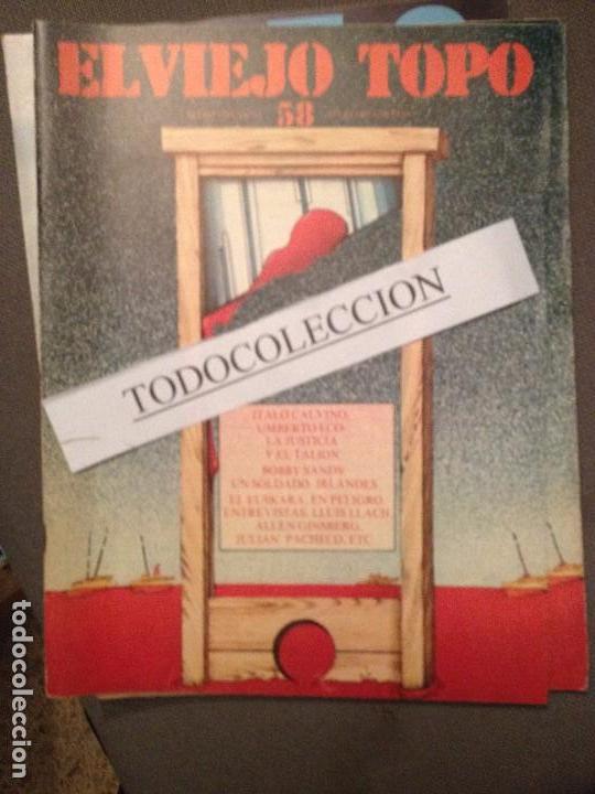 Collection Magazines and Newspapers: EL VIEJO TOPO 58 ITALO CALVINO, LLUIS LLACH, ALLEN GINSBERG, JULIAN PACHECO,BOBBY SANDS, UMBERTO ECO