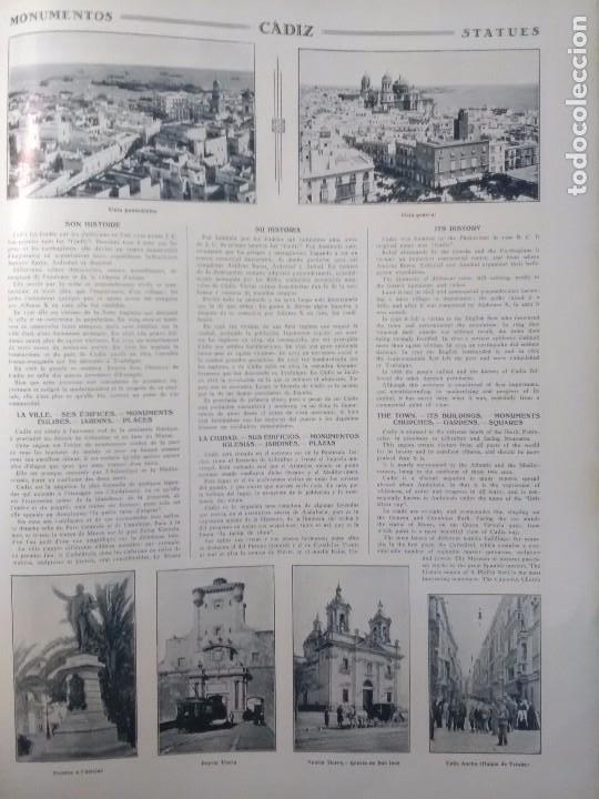 Coleccionismo de revistas y peri&oacute;dicos: CADIZ 4 HOJAS A&ntilde;os 1924-1930.MONUMENTOS EL PUERTO IGLESIAS PARQUES PASEOS