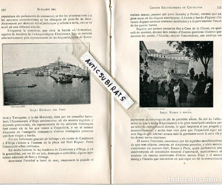 Coleccionismo de revistas y peri&oacute;dicos: REVISTA ANY 1908 EIVISSA IBIZA FOTOS ANTIGUES SANT ANTONI MUSICS BALL DELS PAGESOS TRAJE TIPICO